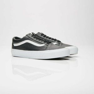 VANS Old Skool LX Vault Black Leather Men's 10.5 (VN000VOJ1NS)